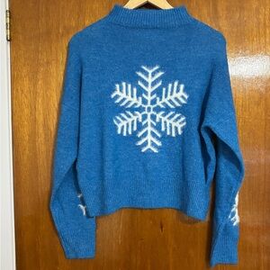 NWOT Jessica Simpson Snowflake Sweater size large